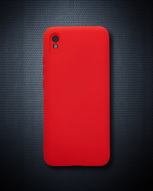 Xiaomi Redmi 9a Kılıf Nano İçi Kadife Silikon - Kırmızı