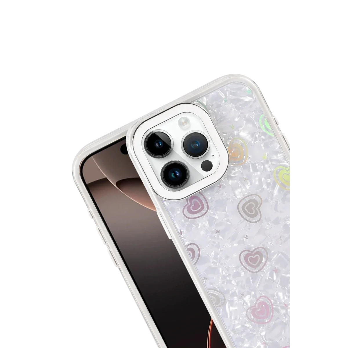 Apple iPhone 14 Lumi Desenli Kapak - Beyaz görsel 2