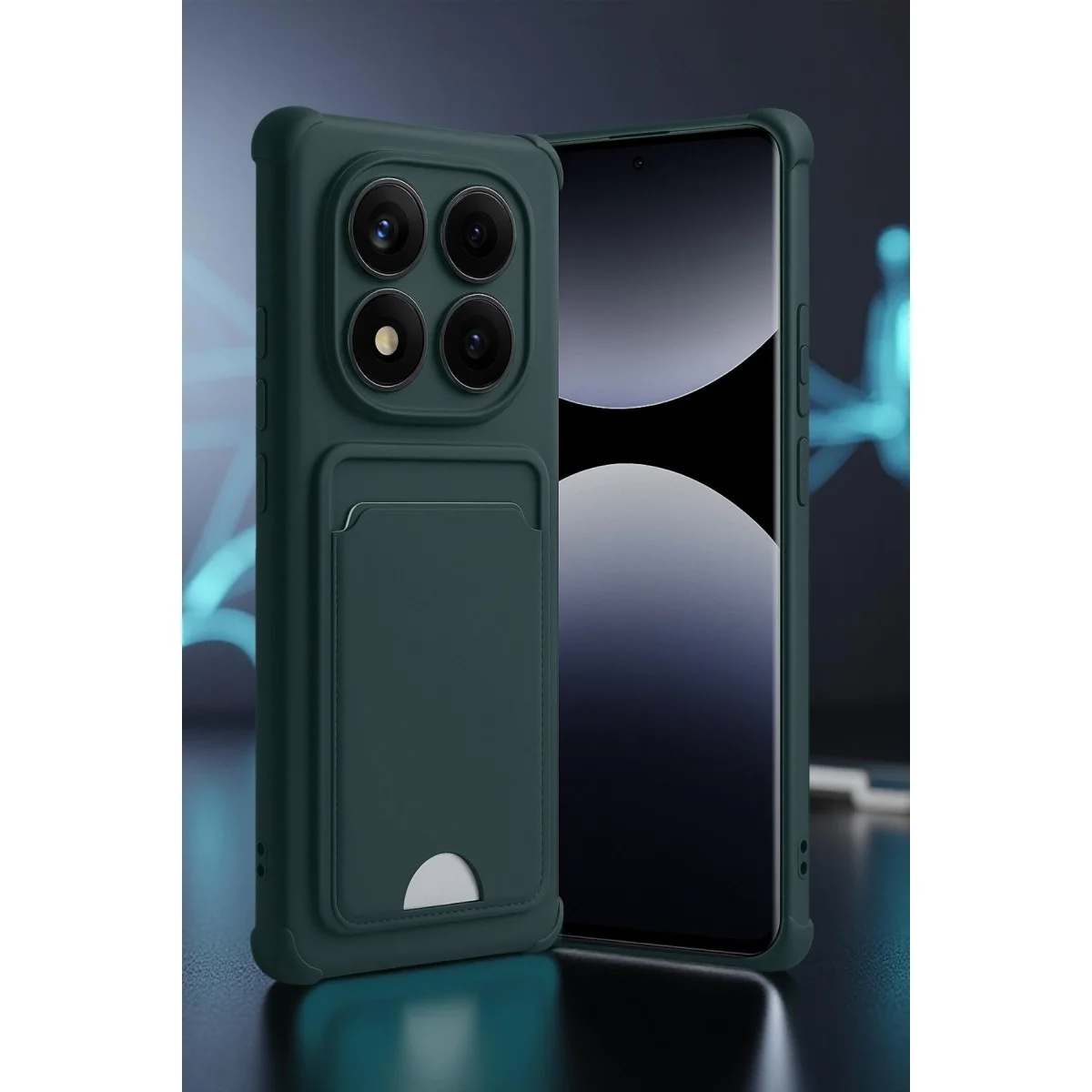 Xiaomi Redmi Note 14 Pro 5g Kelvin Kartvizitli Silikon - Bordo görsel 2