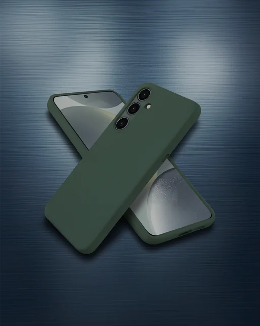 Samsung Galaxy A56 Kılıf Nano İçi Kadife Silikon - Koyu Yeşil