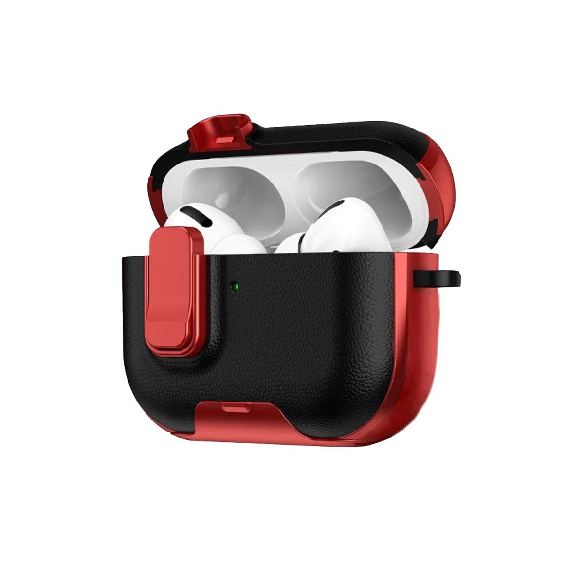 Apple Airpods Pro 3 (3.nesil) Rova Deri Kılıf - Kırmızı görsel 2