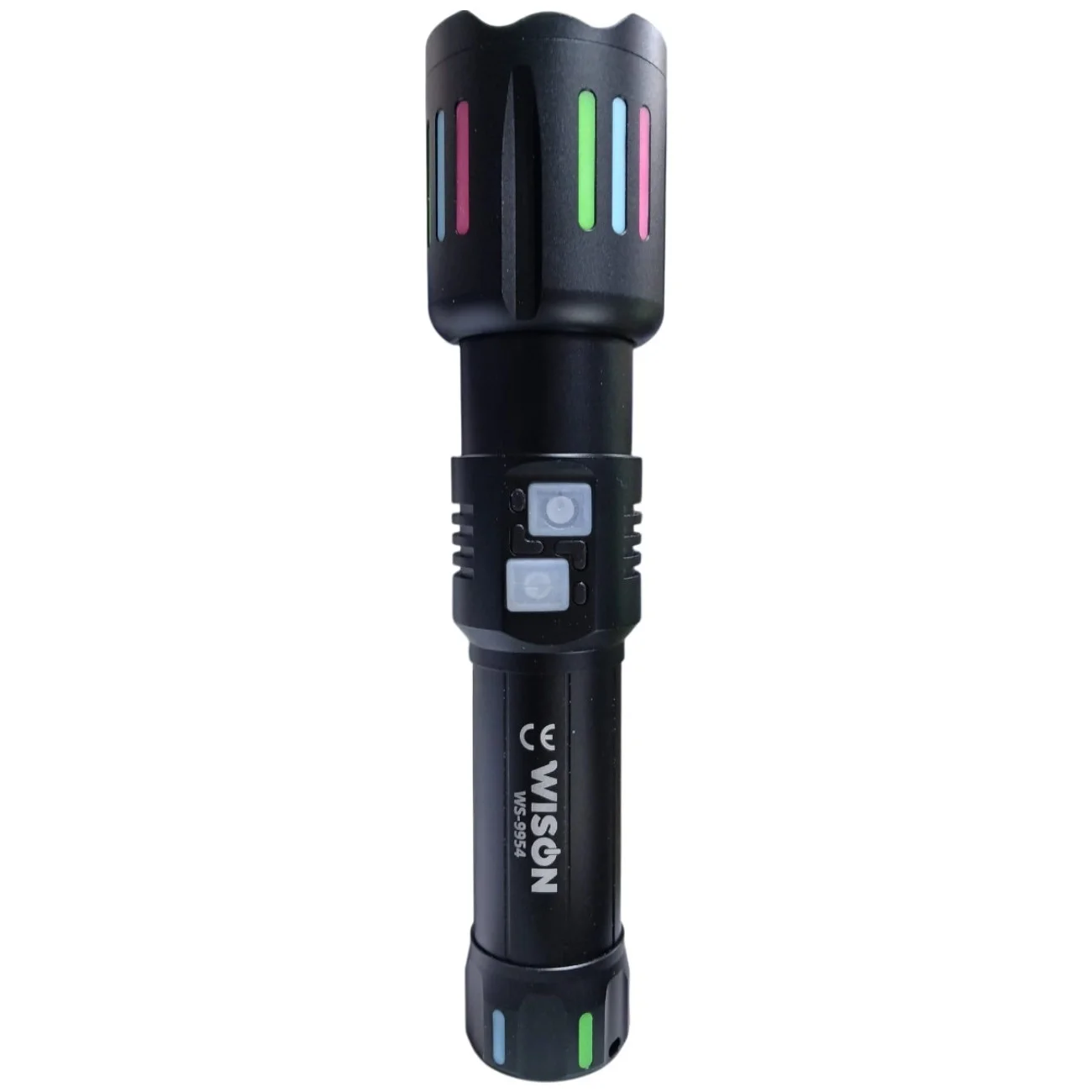 WS-9954 25W Zoomlu Yeşil Lazerli Metal Şarjlı El Feneri görsel 2