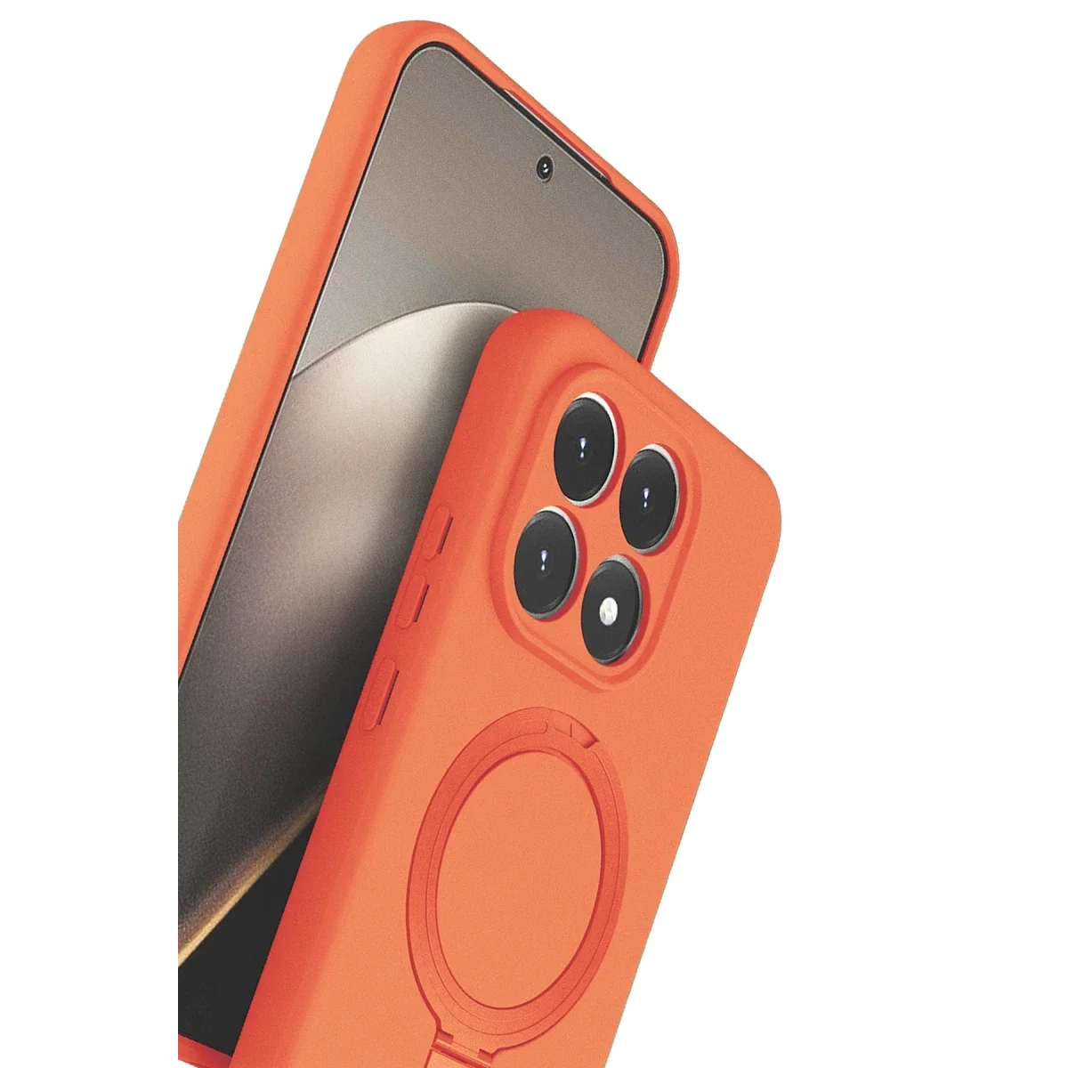 Xiaomi Mi 15T Regal Magsafe Standlı Kapak - Turuncu görsel 3