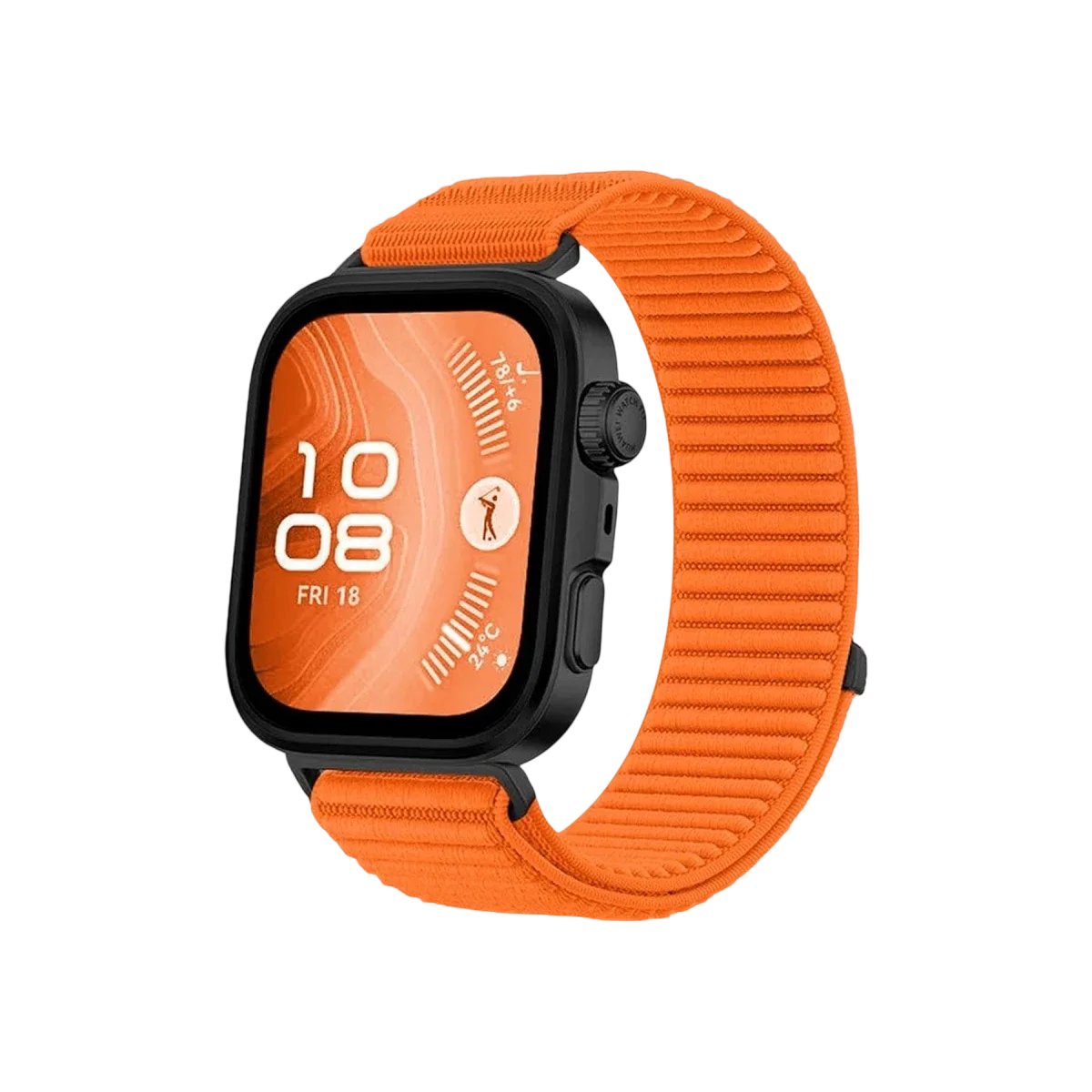 Huawei Fit 4 Braid Kordon - Turuncu