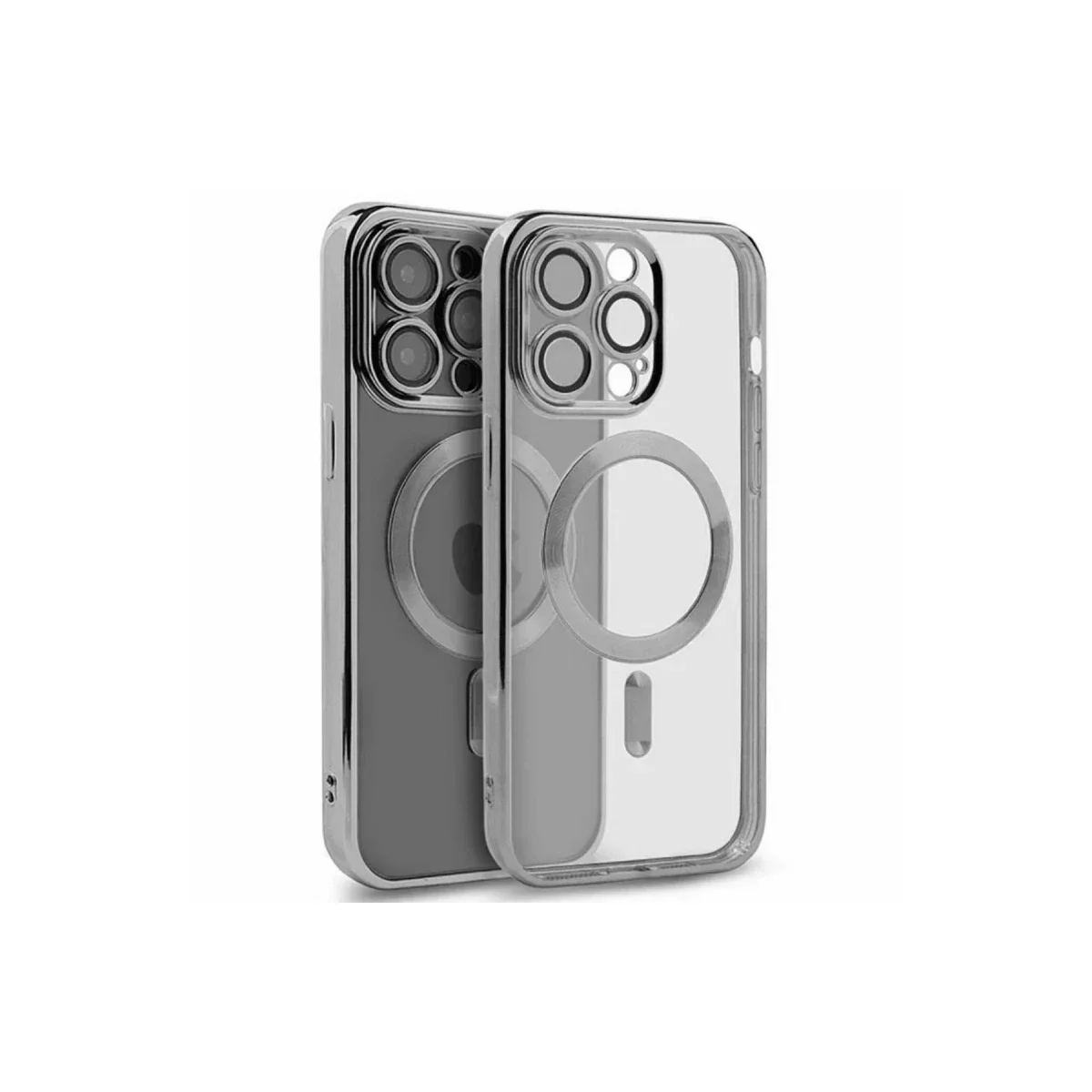 Apple iPhone 15 Pro Kılıf Kross Magneticsafe Kapak - Gümüş