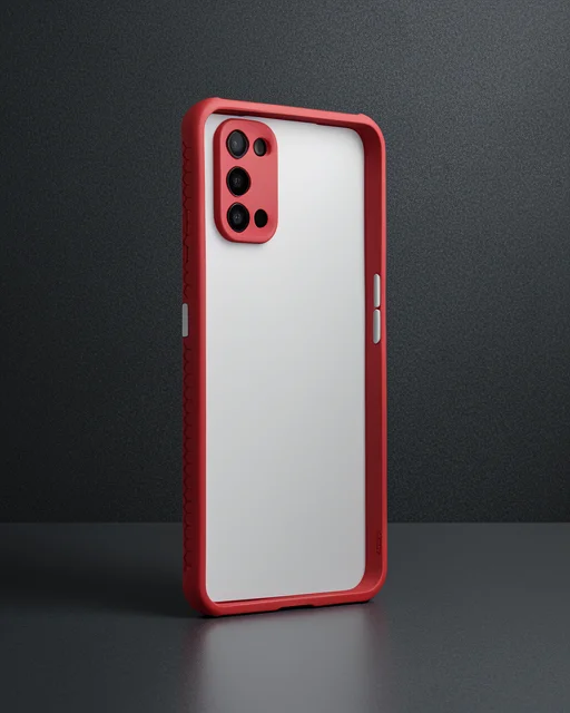 Realme 7 Pro Kılıf Miami Şeffaf Silikon - Fuşya