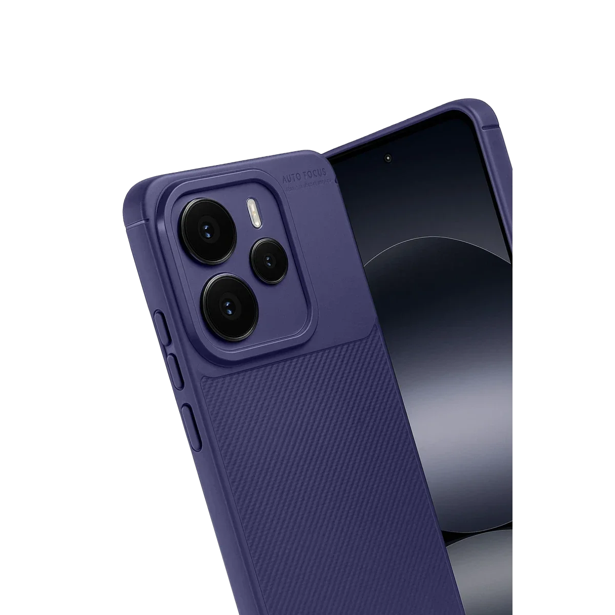 Xiaomi Note 14 5G Auto Focus Karbon Kapak - Lacivert görsel 2