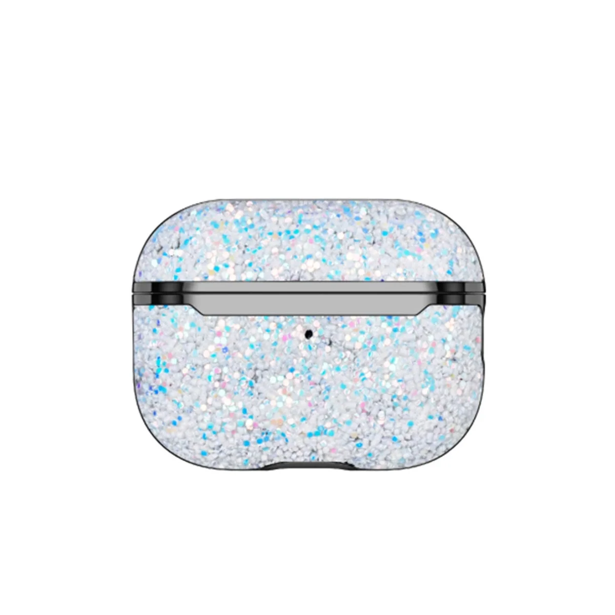 Onegif Apple Airpods Pro 2 (2.nesil) Bright Simli Airpods Kapak - Gümüş görsel 2