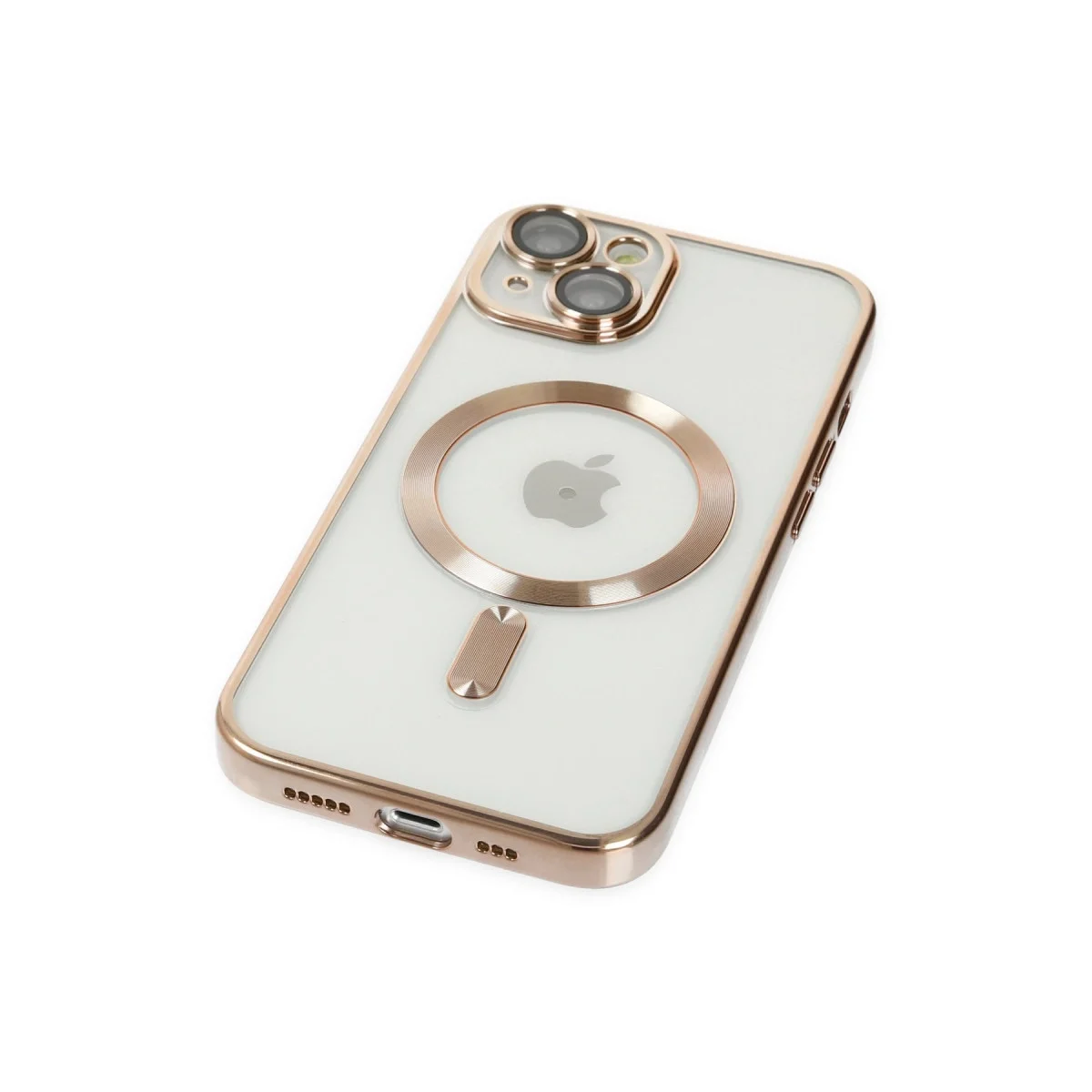 Apple İphone 14 Kılıf Kross Magneticsafe Kapak - Gold görsel 5