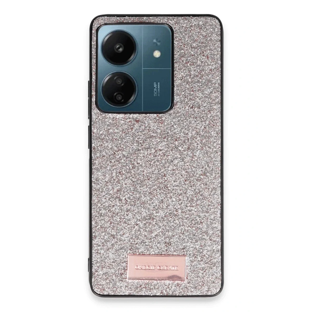 Onegif Xiaomi Redmi 13C Bright Simli Kapak - Gold