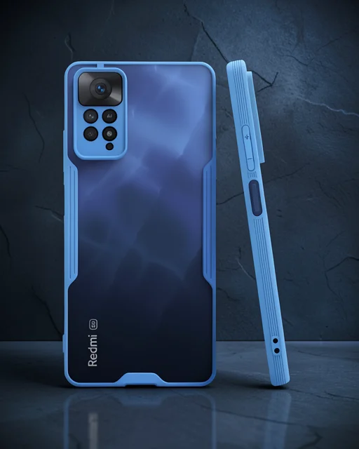 Xiaomi Redmi Note 11 Pro Kılıf Platin Silikon - Mavi