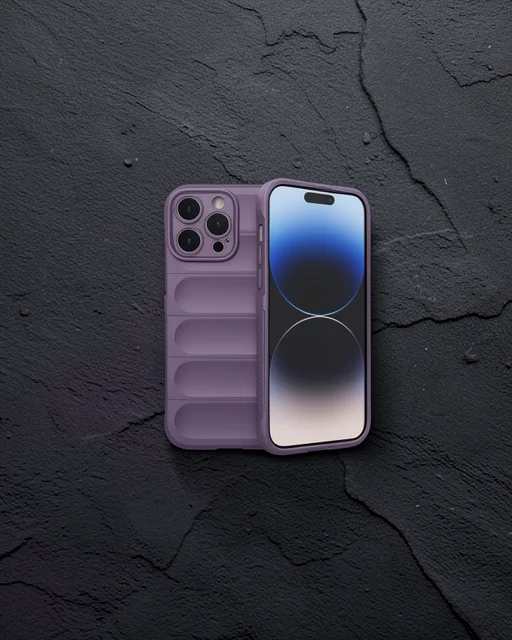 Apple İphone 15 Pro Kılıf Optimum Silikon - Mor