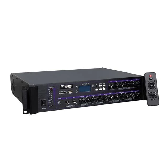 Westa WM-2250U 250 Watt 100 Volt USB-SD-Bluetooth 6 Bölgeli Trafolu Mixer Anfi görsel 5