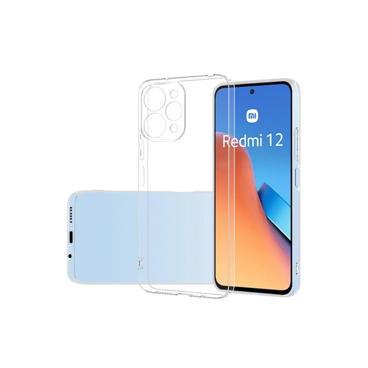 Xiao Red 12 Kılıf Lüx Şeffaf Silikon görsel 2