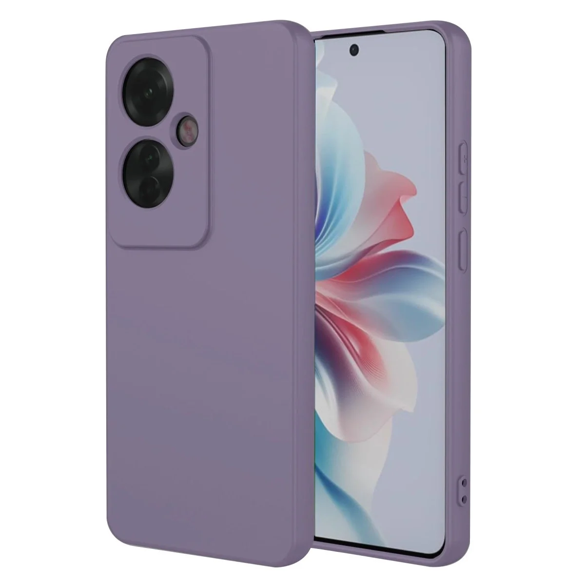 Oppo Reno 11f Kılıf First Silikon - Lila