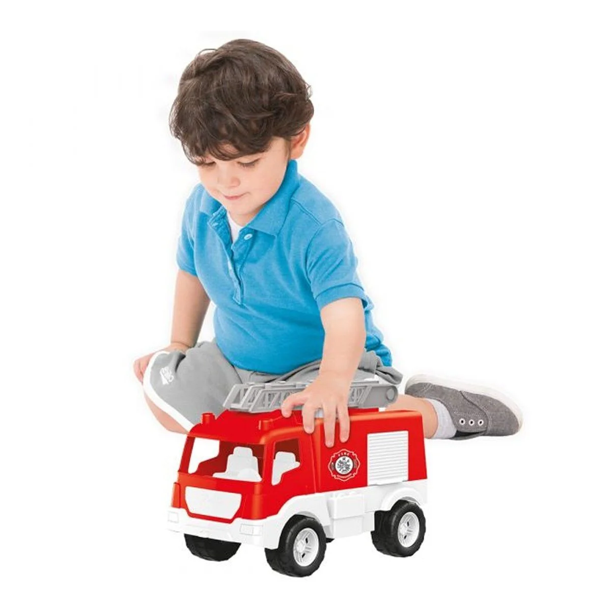 7022 İtfaiye Kamyonu Penceli Kutuda 38 Cm görsel 3