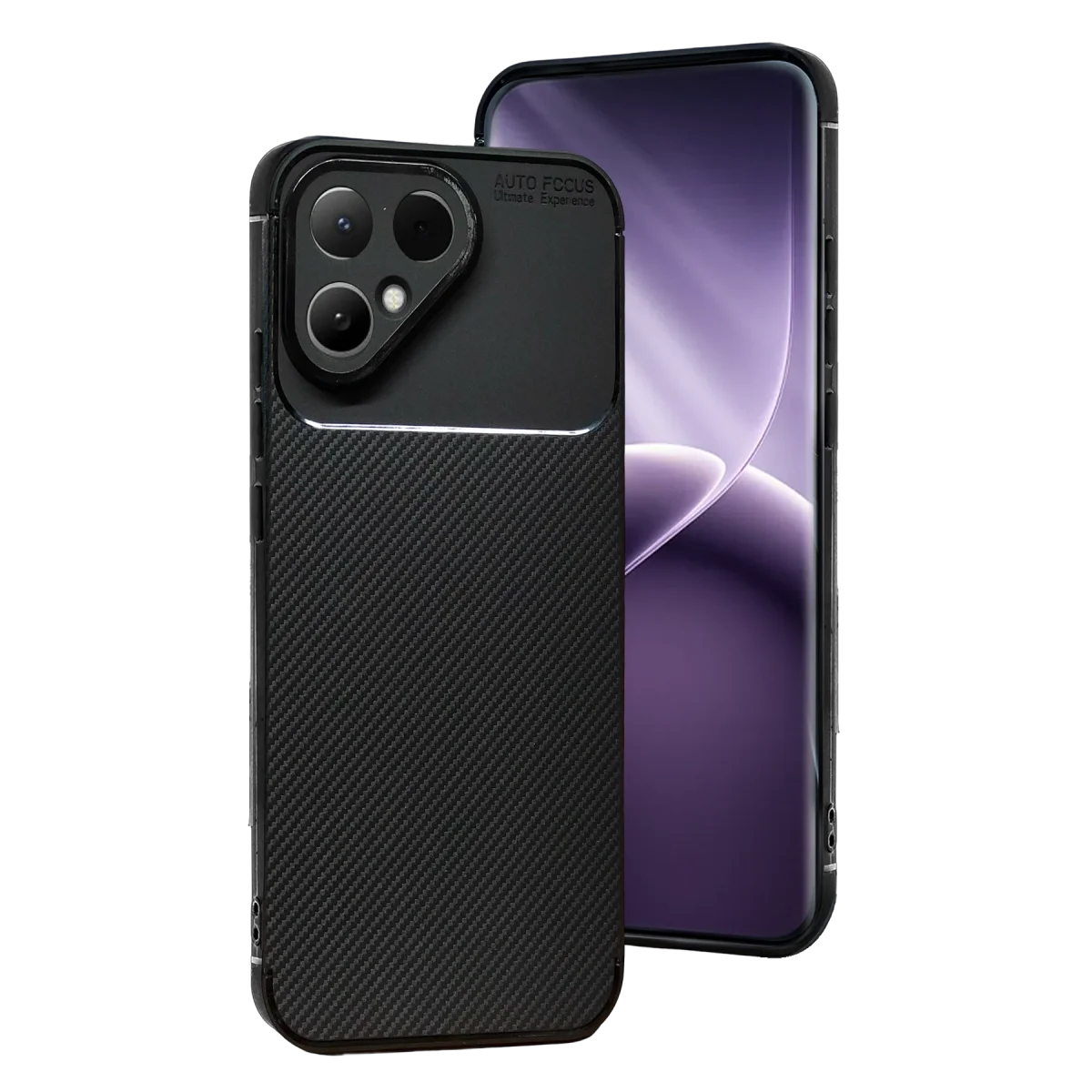 Tecno Pova Curve 2 5g Auto Focus Karbon Kapak - Siyah