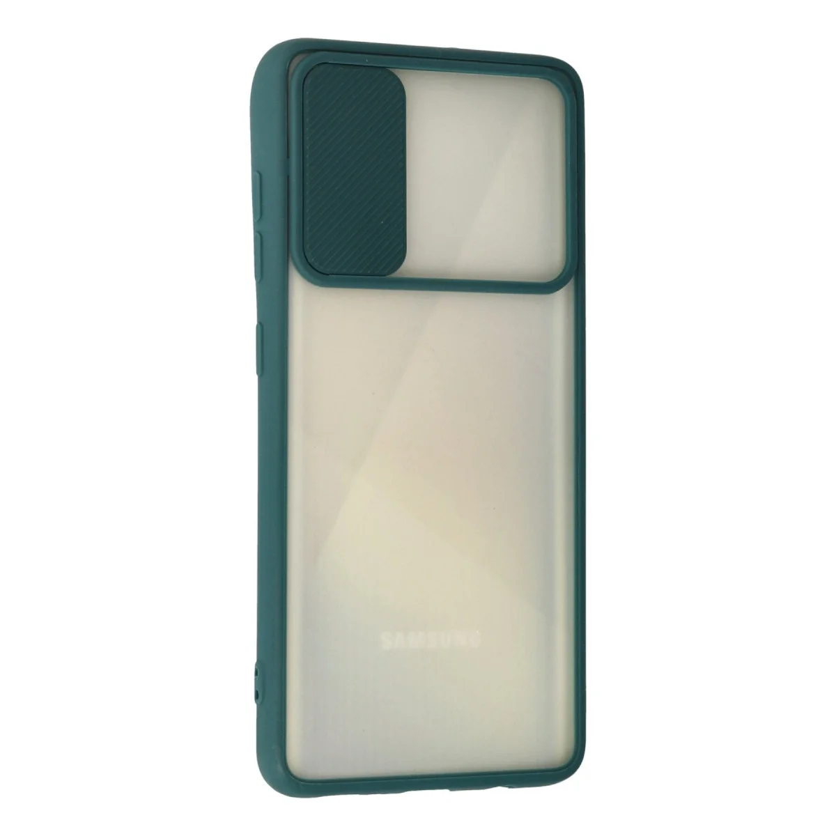 Samsung Galaxy A71 Kılıf Palm Buzlu Kamera Sürgülü Silikon - Yeşil görsel 3