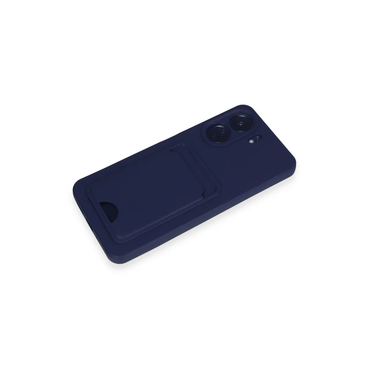 Xiaomi Redmi 13c Kılıf Kelvin Kartvizitli Silikon - Lacivert görsel 4