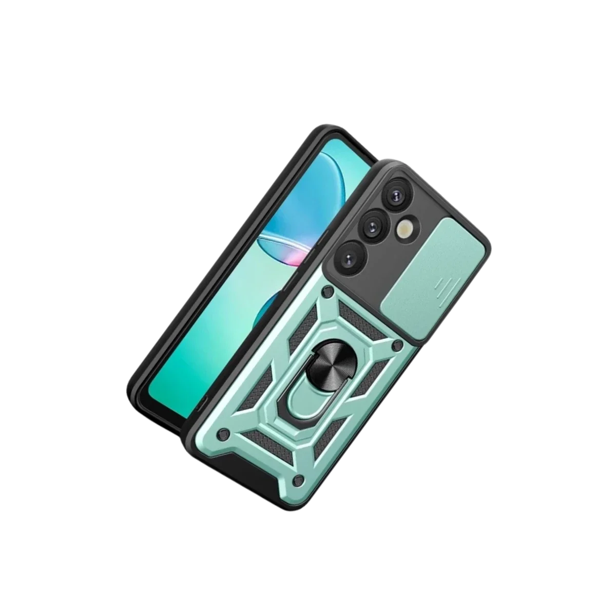 Samsung Galaxy S26 Pars Lens Yüzüklü Silikon - Yeşil görsel 3