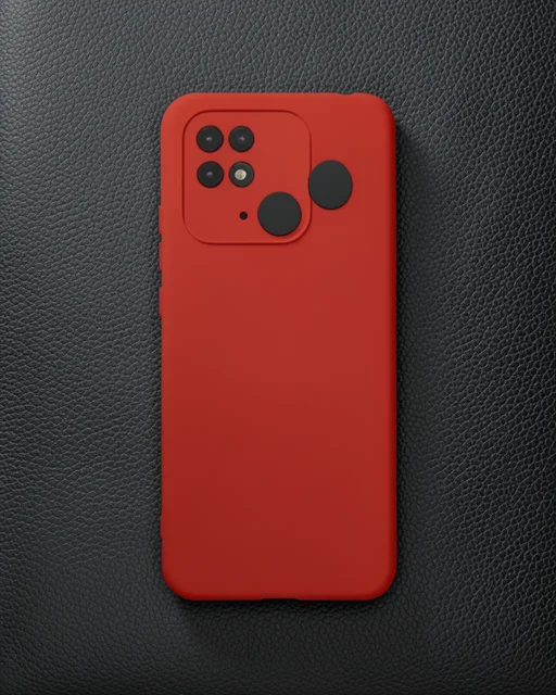 Xiaomi Redmi 10c Kılıf Nano İçi Kadife Silikon - Kırmızı