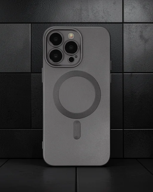 Apple İphone 13 Pro Kılıf Moshi Lens Magneticsafe Silikon - Füme