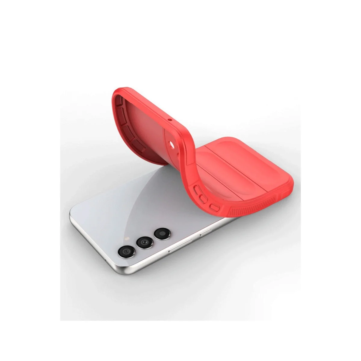 Samsung A36 Kılıf Optimum Silikon - Kırmızı görsel 3