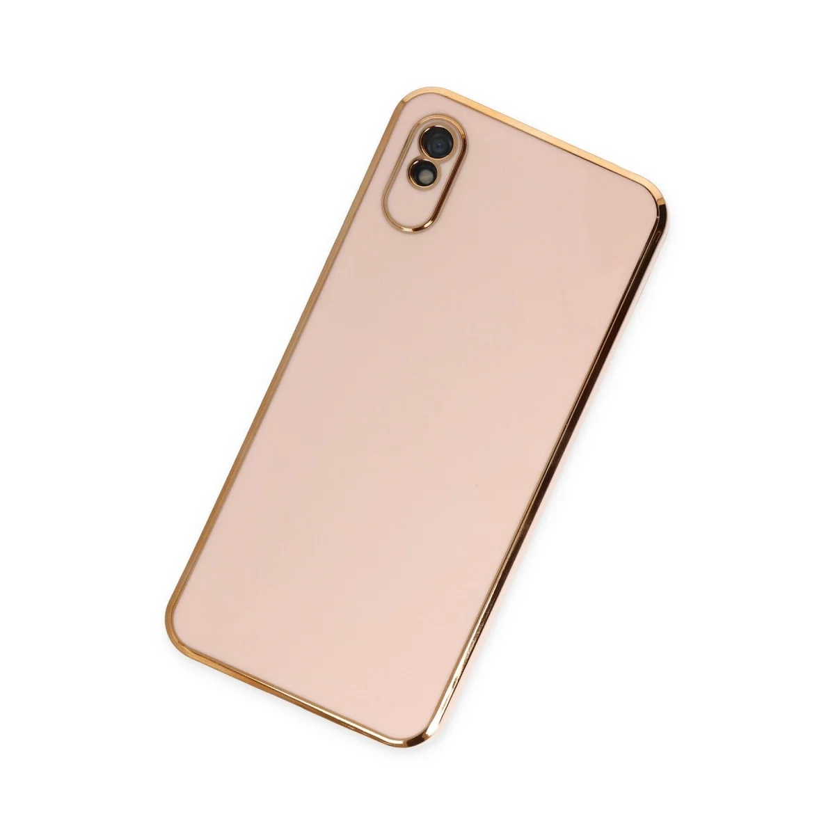 Xiaomi Redmi 9a Kılıf Volet Silikon - Pembe görsel 3