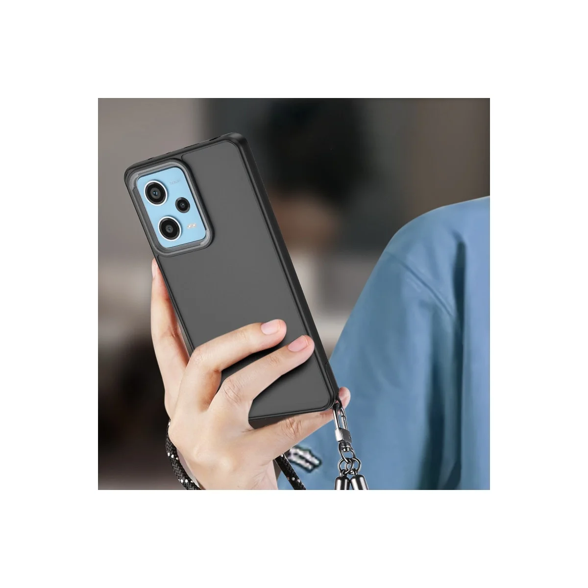 Xiaomi Redmi Note 12 4g Kılıf Elegant Kapak - Siyah görsel 2