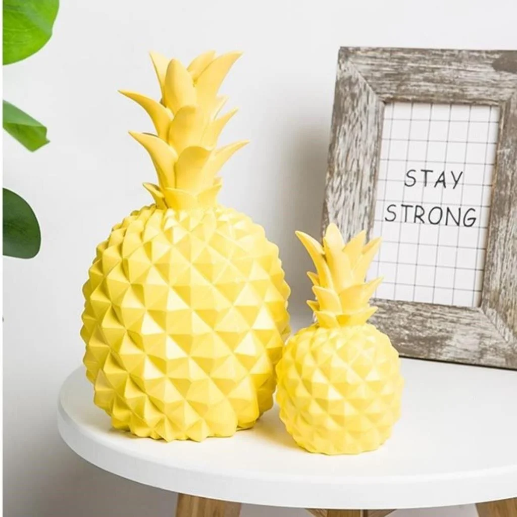 Ananas Şeklinde Desenli Büyük Boy Pilli Masa ve Gece Lambası (adet fiyatıdır) görsel 2