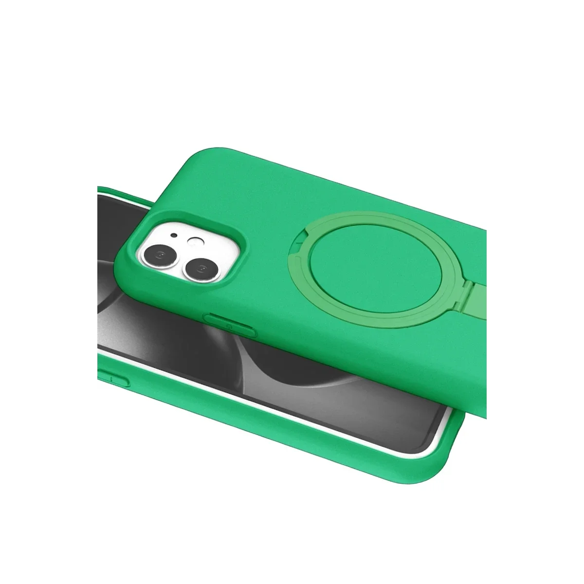 Apple iPhone 11 Regal Magsafe Standlı Kapak - Yeşil görsel 4