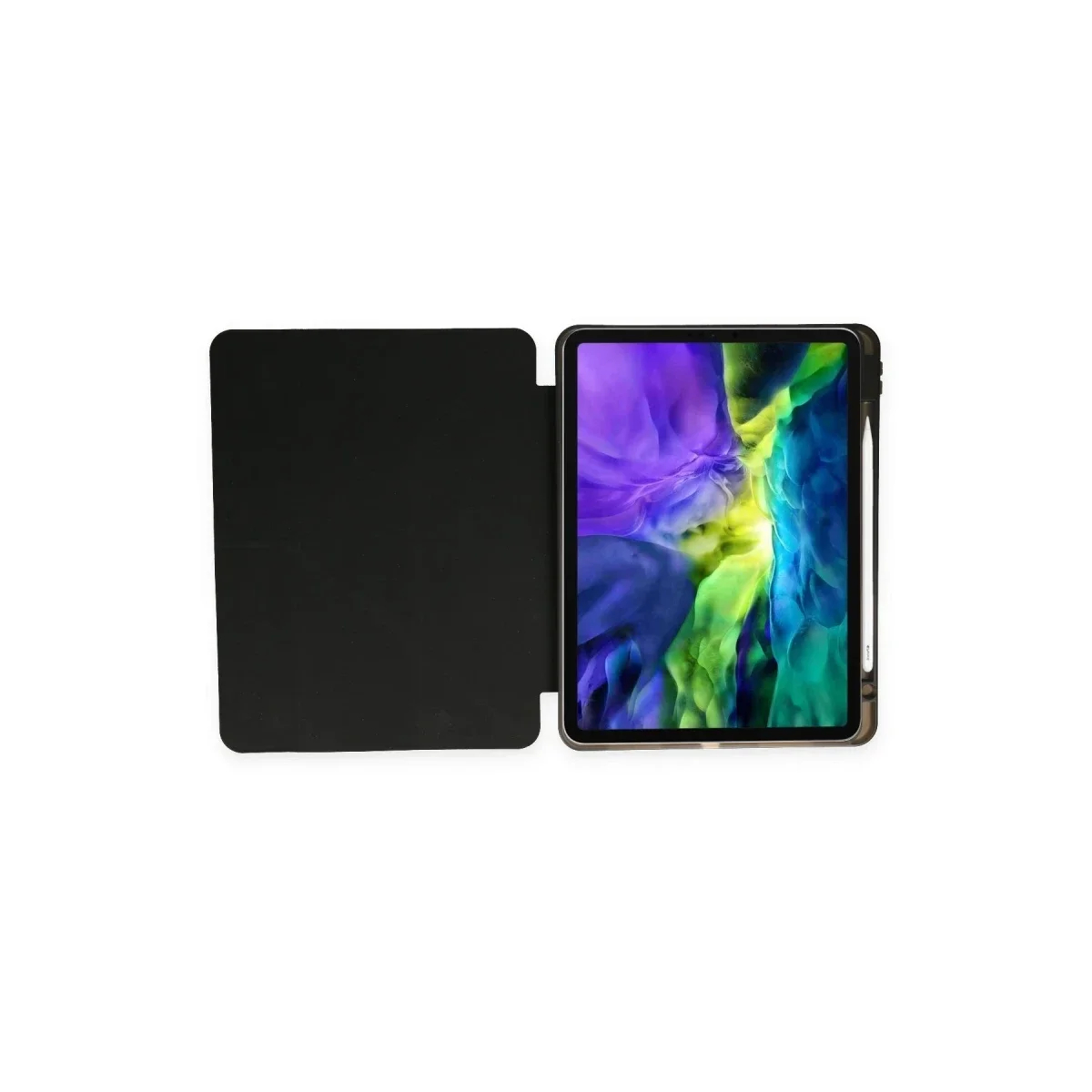 Apple iPad Pro 12.9 (2021) Kılıf Kalemlikli Mars Tablet Kılıfı - Siyah görsel 5