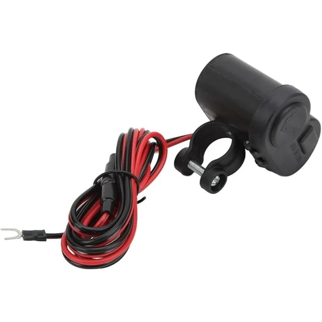 PM-20493 DC 12-45V Motosiklet Çakmaklık USB Şarj Soketi Su Geçirmez Kapaklı görsel 2