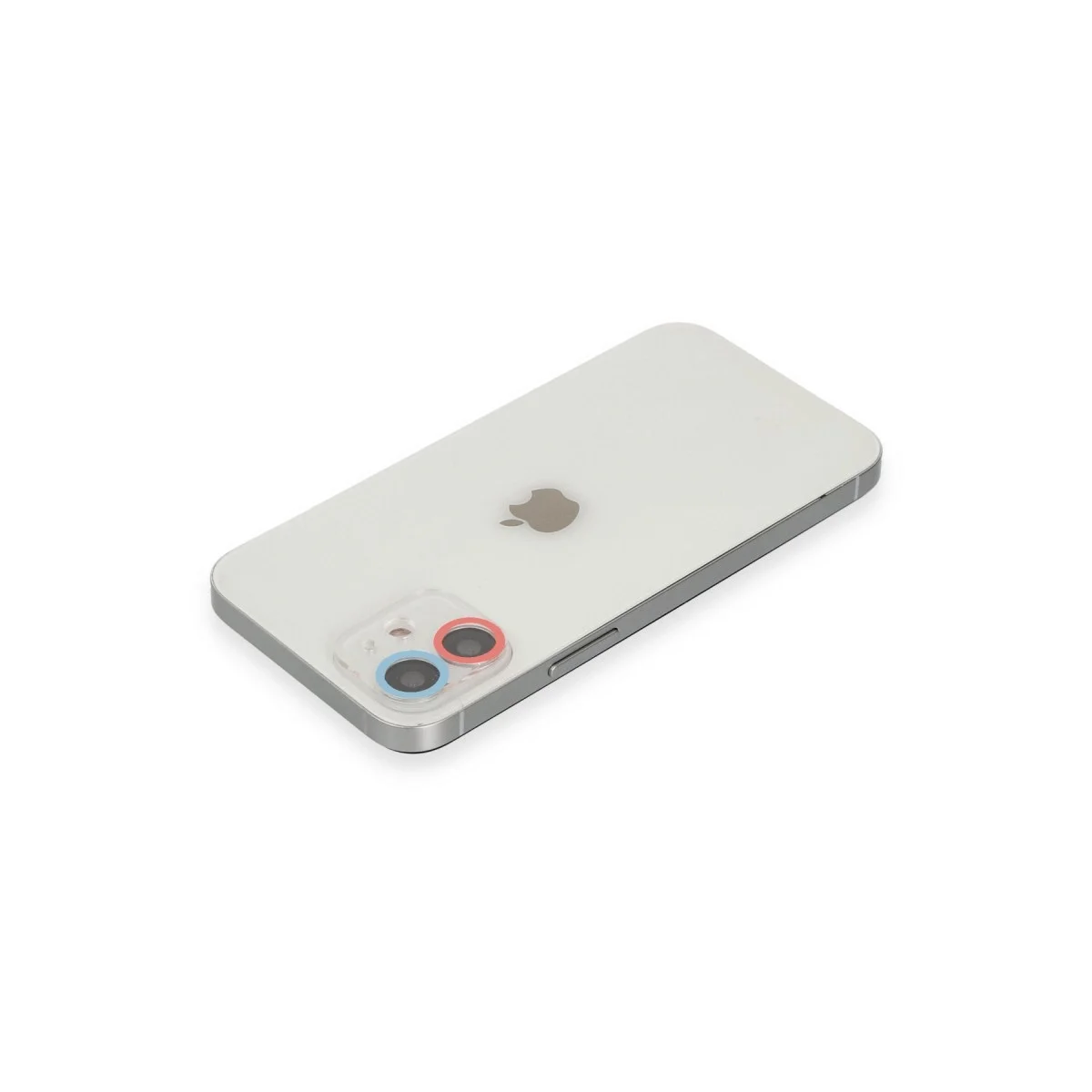 Apple İphone 11 Renkli Kamera Lens Koruma Cam - Pembe-mavi görsel 2