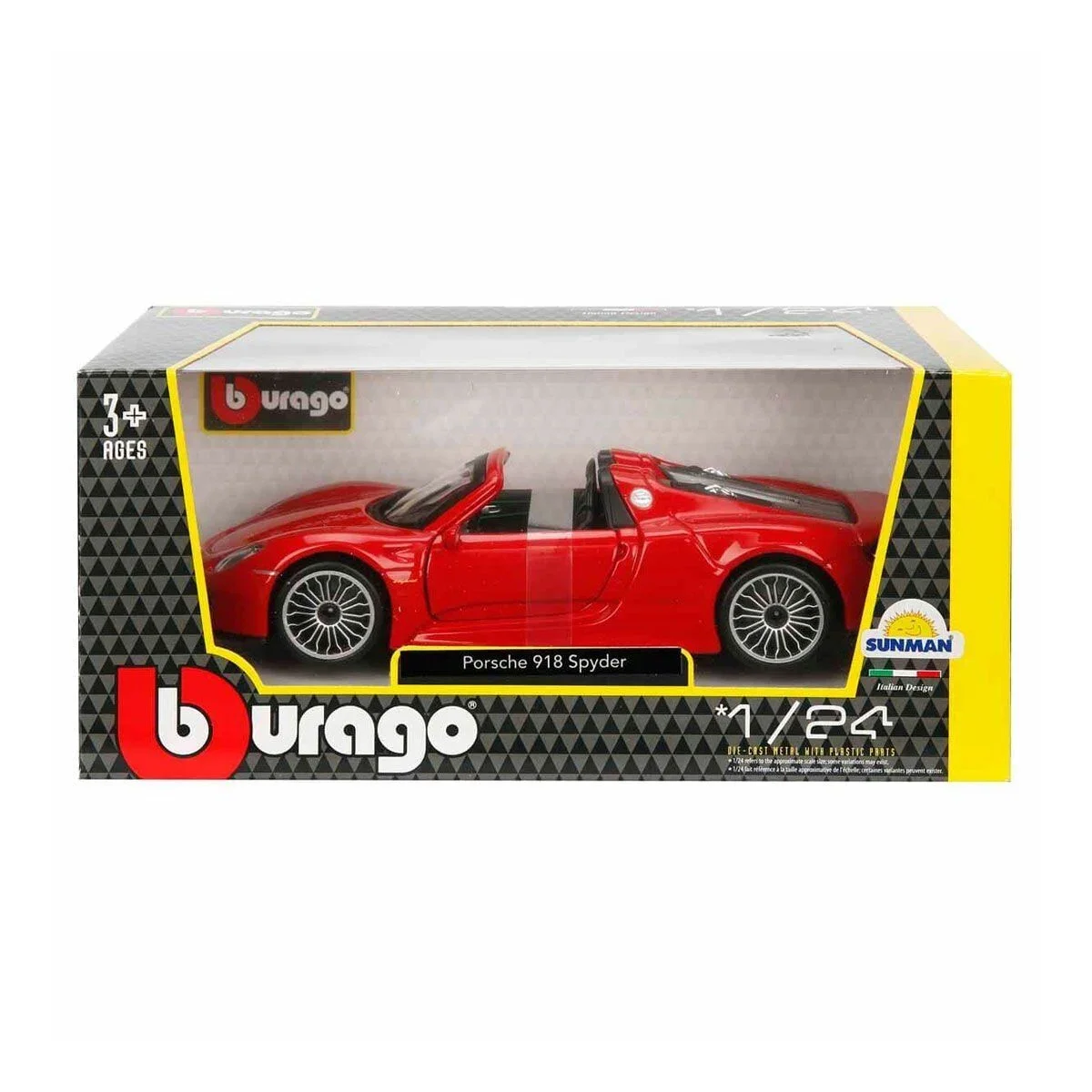 21076 1:24 Porsche 918 Spyder Model Araba -Sunman