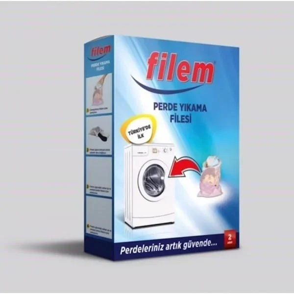 Perde Tül Güneşlik Çamaşır Makinesi Çamaşır Yıkama Filesi görsel 3