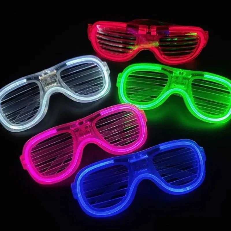 Glow Model Led Işıklı Parti Gözlüğü 3 Modlu 5 Renk 5 Adet görsel 2