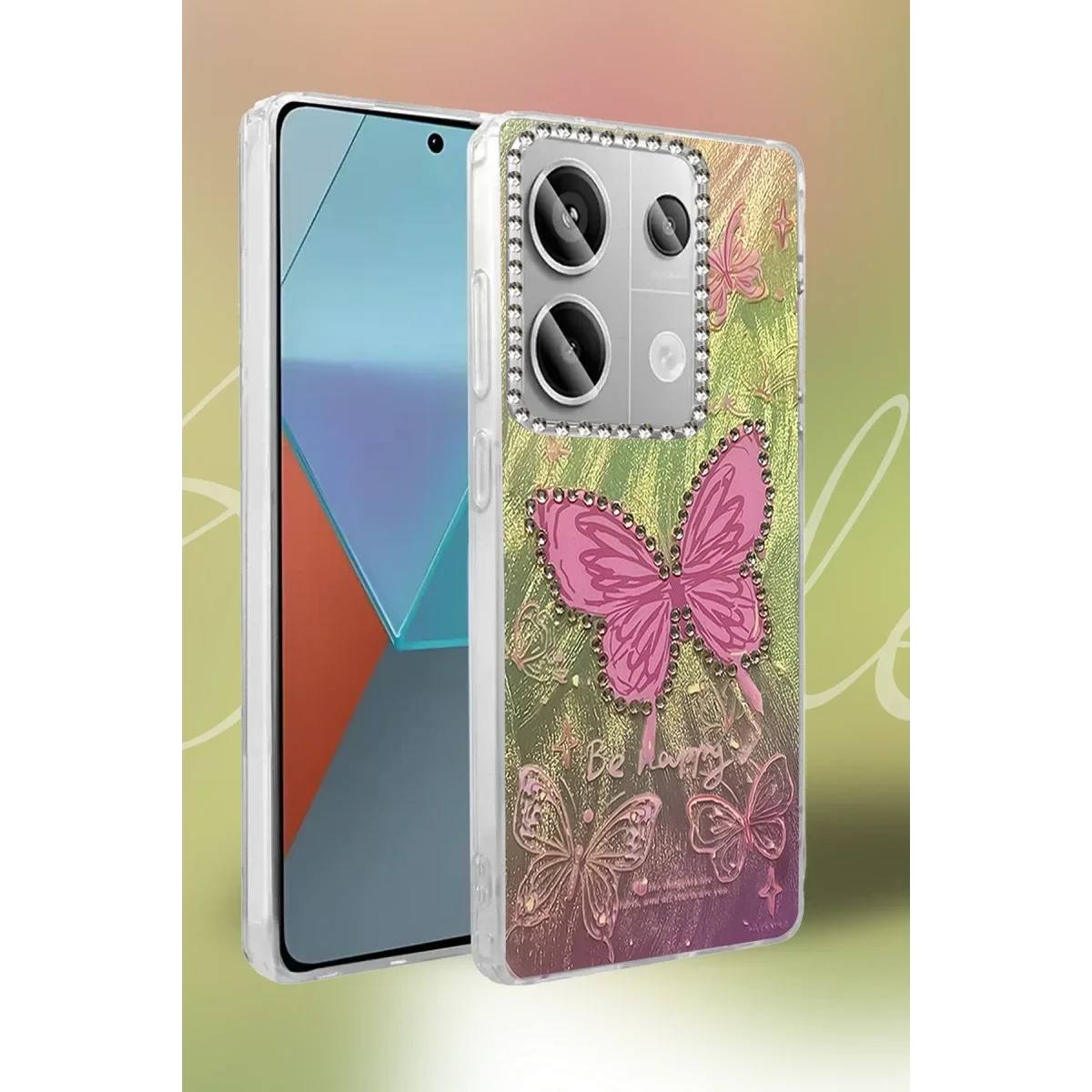 Xiaomi Redmi Note 13 Pro 4G Kılıf Blade Aynalı Desenli Kapak - Desen 3 görsel 2