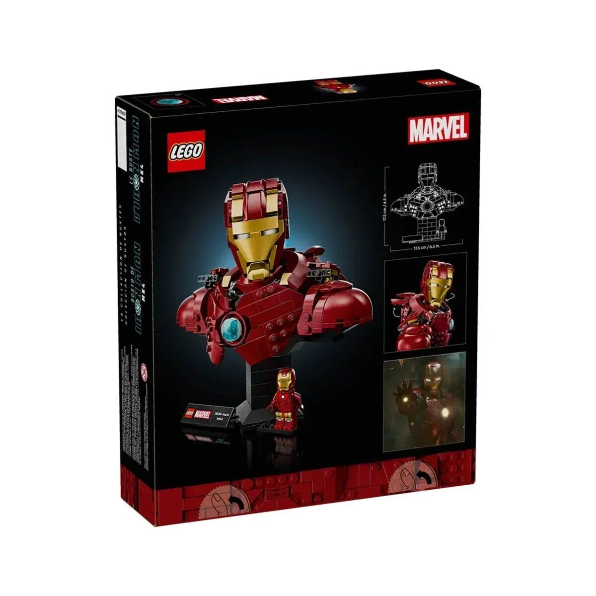 76327 Lego Marvel Iron Man MK4 Büstü 436 parça +18 yaş görsel 8