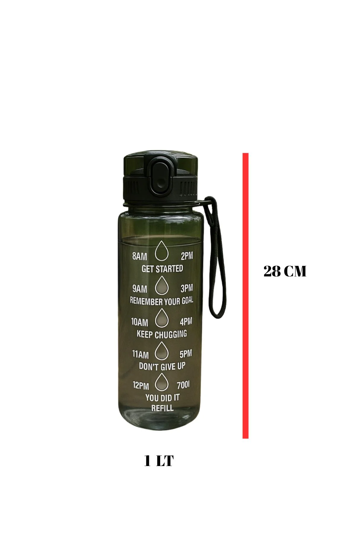 Suluk & Su Şişesi & Sporcu Matara Mor 1000 ml görsel 2