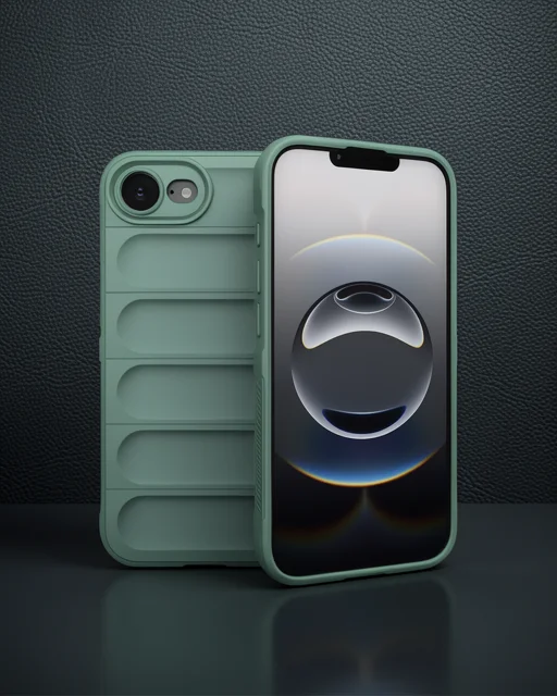 Apple İphone 16e Kılıf Optimum Silikon - Koyu Yeşil