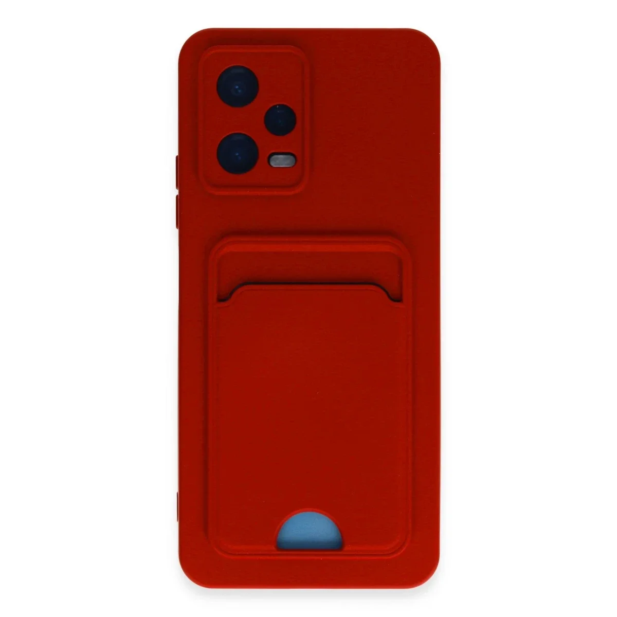 Xiaomi Poco X5 5G Kılıf Kelvin Kartvizitli Silikon - Kırmızı