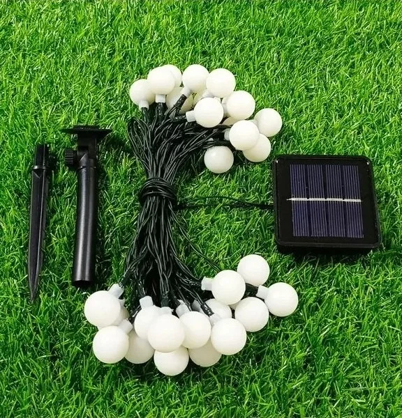 Solar 5m 28 Led Top Gün Işığı Siyah Kablolu görsel 2