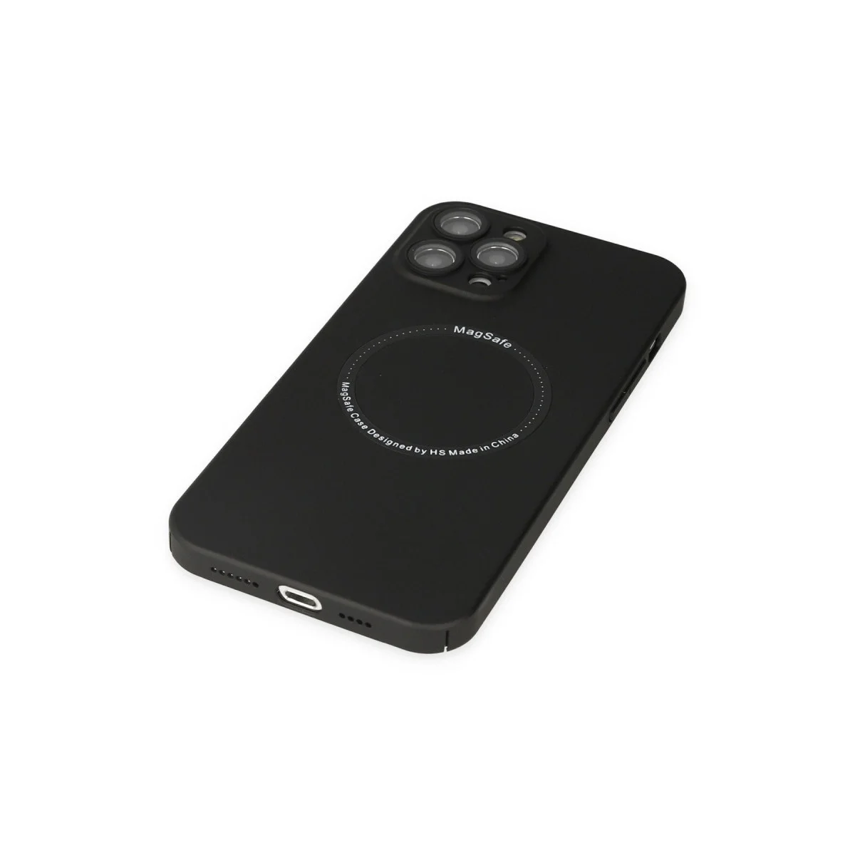 Apple İphone 12 Pro Kılıf Jack Magneticsafe Lens Silikon - Siyah görsel 5