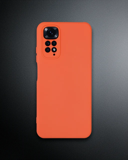 Xiaomi Redmi Note 11 Kılıf Nano İçi Kadife Silikon - Turuncu