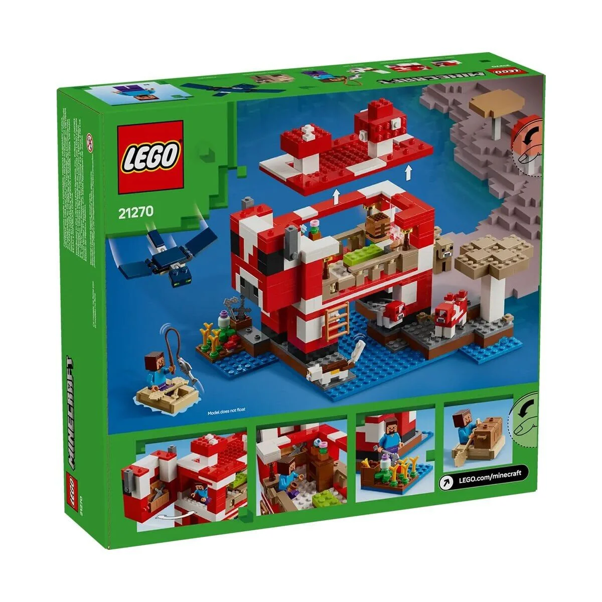 21270 Lego Minecraft Mooshroom Evi 500 parça +8 yaş görsel 6