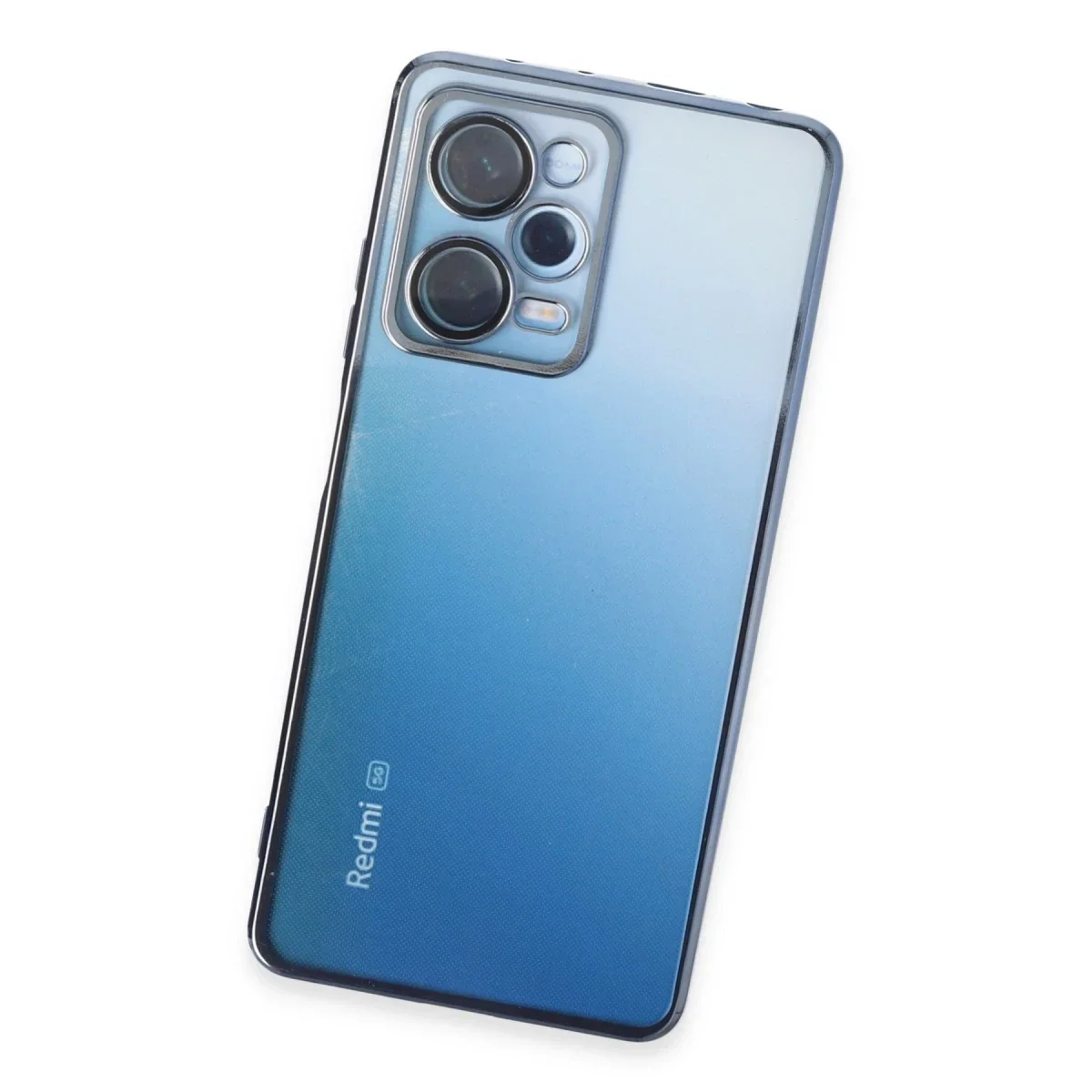 Xiaomi Redmi Note 12 Pro 5G Kılıf Razer Lensli Silikon - Açık Mavi görsel 3