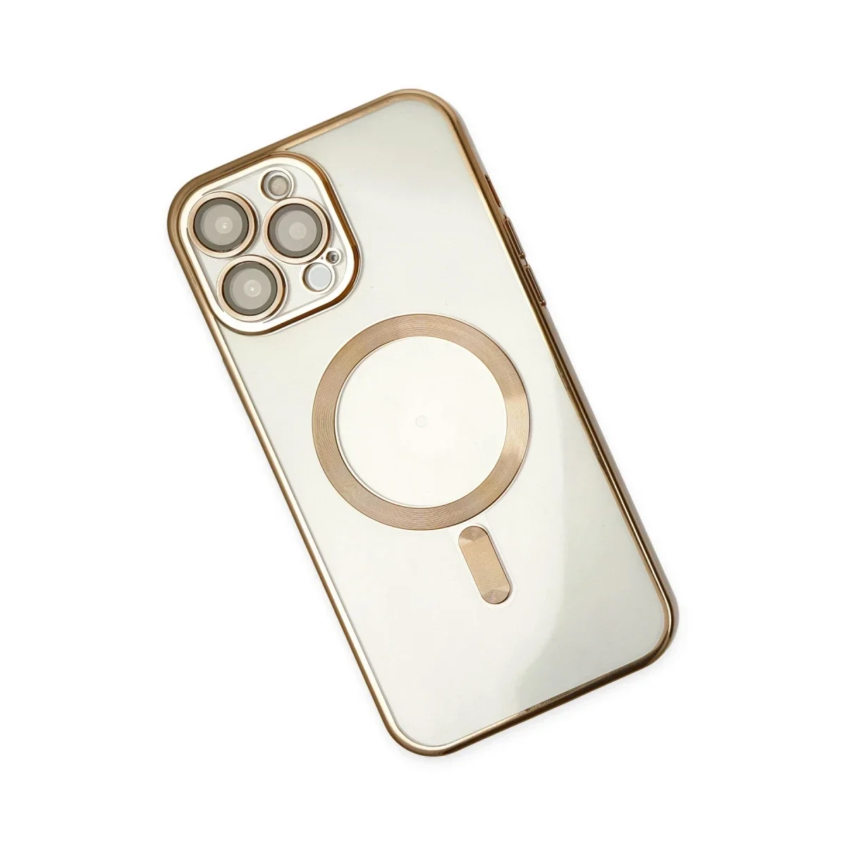 Apple iPhone 14 Pro Kılıf Kross Magneticsafe Kapak - Gold görsel 3