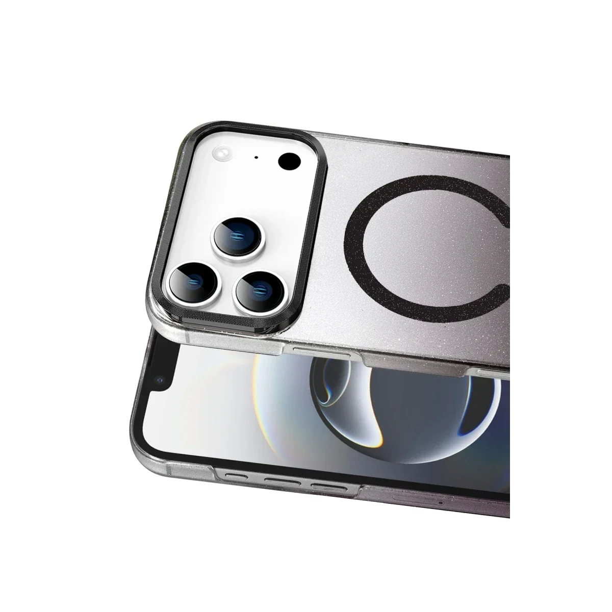Apple iPhone 17 Pro Glossy Magsafe Kapak - Siyah görsel 2