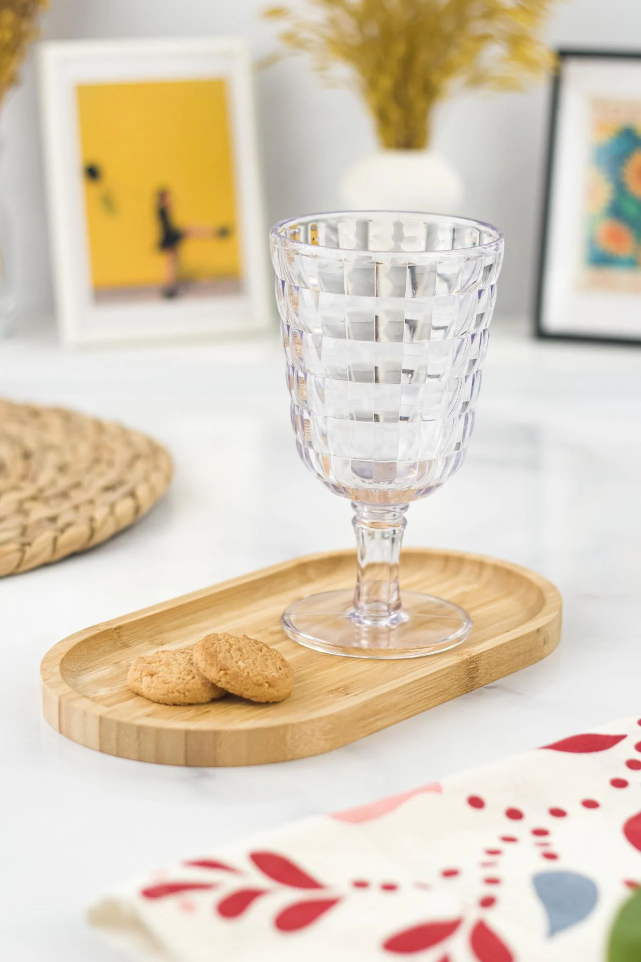 Allegra Şeffaf 6’lı Kadeh Bardak Seti 750 ml Akrilik Malzeme - Cam Değildir Kırılmaya Dayanıklı görsel 2
